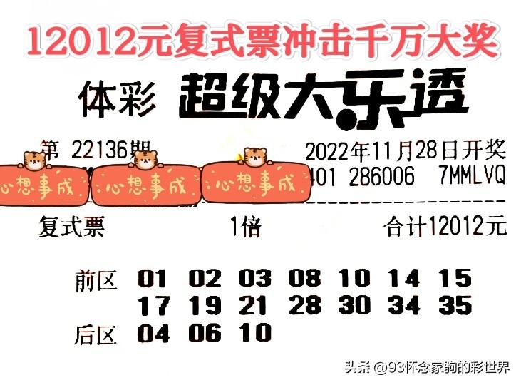 今日全国大乐透晒票实票，梦想与现实的交织