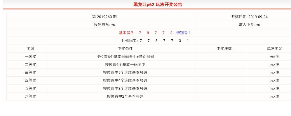 黑龙江省P62开奖结果查询，今日揭秘与未来展望黑龙江省p62今晚开奖多少号